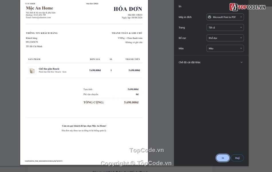 nội thất,website nội thất,bán website
